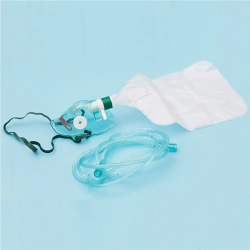 Mască cu oxigen fără respirație Mască cu oxigen standard cu sac și tuburi de respirație