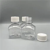Capac cu șurub din plastic. Sticla de laborator pentru reactiv